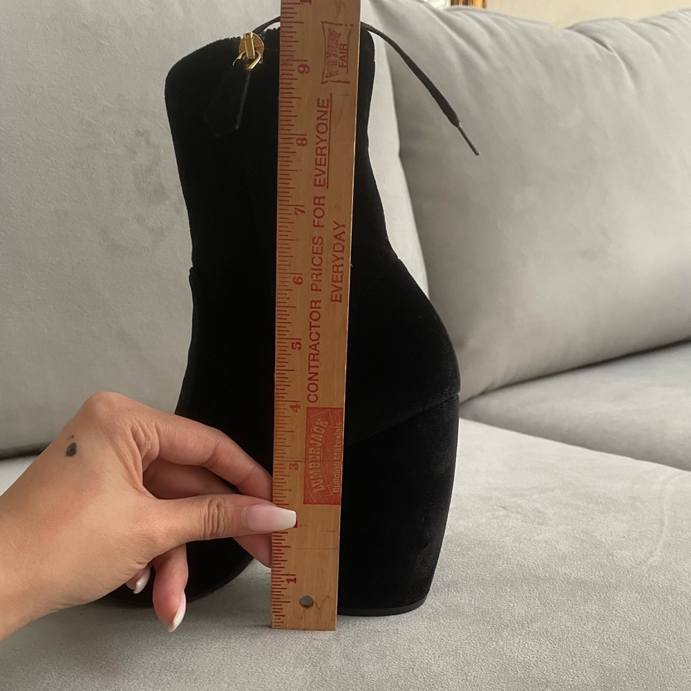 Prada Velvet Pointed Toe Boots - Picture 11 of 12